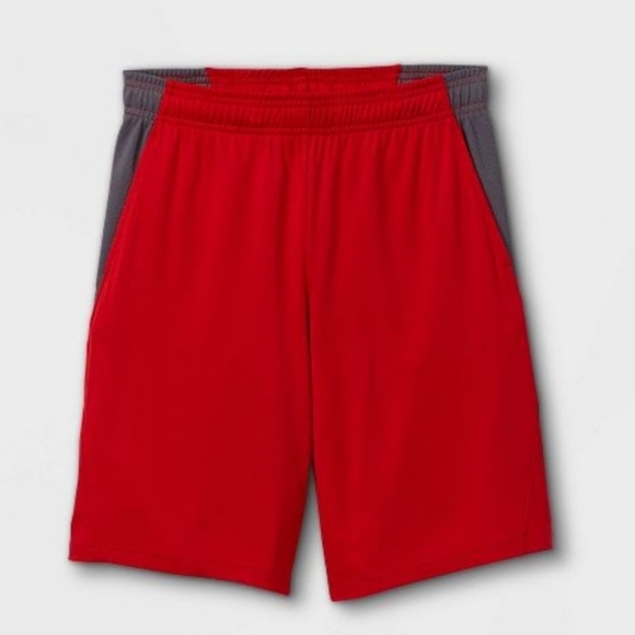 All in Motion Red/Gray Training Shorts Size S (6/7) - Picture 1 of 6